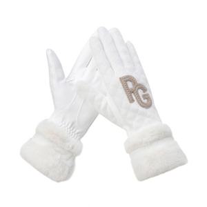 [파리게이츠] (521E4GV001)여성 스마일 패치 부클 믹스 양손 장갑