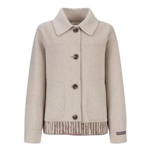 베스띠벨리 세이브존04 울혼방 핸드메이드 니트 배색 카라 코트 BJHRX7642