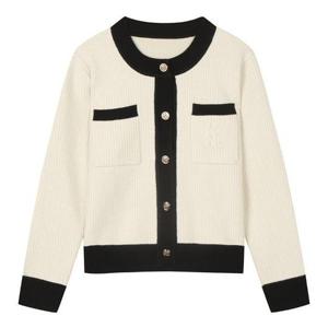 베스띠벨리 세이브존04 글리터 콘트라스트 트리밍 니트 가디건 BJCCX2978