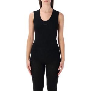 피어오브갓 에센셜 리브 니트 U넥 크롭 탱크 탑 192HO259241FW