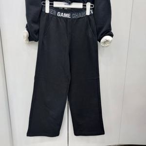 [에꼴리에]레터링 밴드기모 와이드 바지 23RT756_DJ