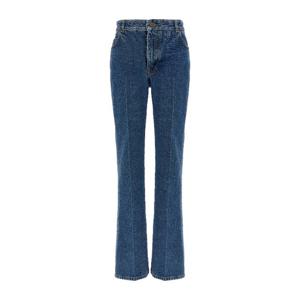 발망 모노그램 자수 하이웨이스트 스트레이트 진 GF1MI070DG08