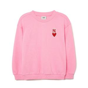 M MLB키즈긴팔티 NQK 7AMTH0134-50PKD 하트 로고 맨투맨