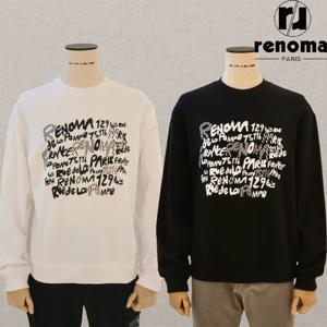 FW 블랙 화이트 가을겨울 두툼한 면100 맨투맨 티셔츠 RPCMTT00AJD