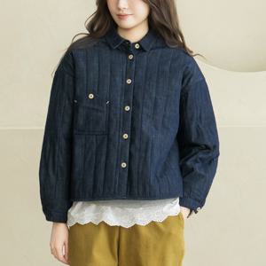 엄마옷 마담4060 내추럴포엠 데님본딩자켓 여성 데일리 -ZJK2512003-