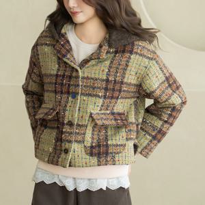 엄마옷 마담4060 내추럴포엠 루나후드누빔울자켓 여성 데일리 -ZJK2512002-