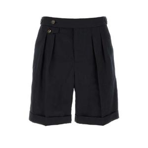 26SS 브루넬로 쿠치넬리 미드나이트 블루 코튼 blend bermuda 숏츠 MH253U0040C2485