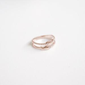 오팔하우스 925Silver 두 줄 물고기 레이어드 반지 OPMUR11325