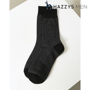 헤지스 남성 (HZSS6E101) 패턴 면혼방 장목양말