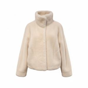 [페이지플린]하이넥 베이직 페이크퍼 자켓 F5DFU500A