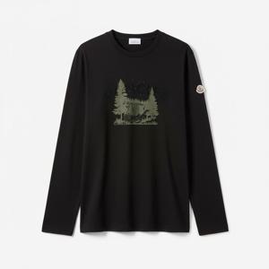 MONCLER 25FW 로고 긴팔 티셔츠 (8D00016 89AZ9 998)