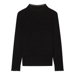 [베스띠벨리]글리터 짜임 슬림 프릴 풀오버 BJUCX7912 B