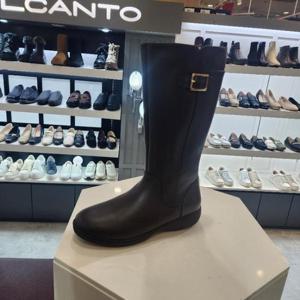 엘칸토 HC10 쿠션업갈색소가죽하프부츠 LCWH10U54C85