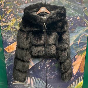 [르니앤맥코이]페이크퍼크롭후드집업점퍼MM12JK600_IC