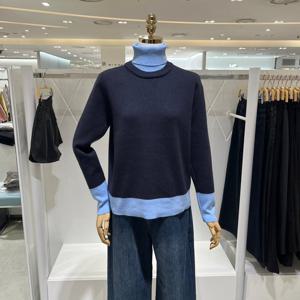 [밸리걸] 배색 포인트 터틀넥 니트 824370