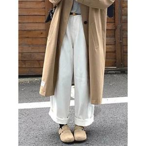 [예쎄][예쎄] 베이직 기모 화이트 와이드 팬츠  S4WPT033A