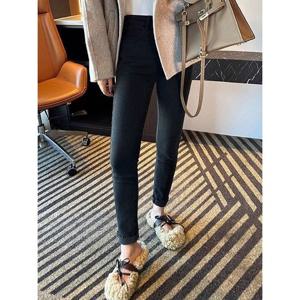 [예쎄][예쎄] 밑단컷팅 기모 스판 8부 스키니진  S4WPT032A