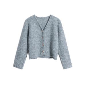 [예쎄][예쎄] 뽀글 보카시 크롭 니트 가디건  S4WCD063A