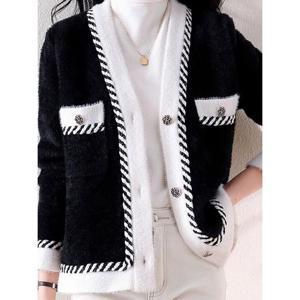 [예쎄][예쎄] 카멜리아 배색 앙고라 니트 가디건  S4WCD050A