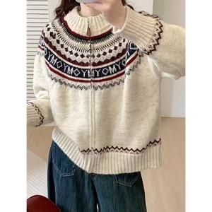 [예쎄][예쎄] 윈터 노르딕 집업 니트 가디건  S4WCD015A