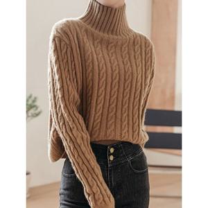 [예쎄][예쎄] 두툼 하이넥 트위스트 니트  S4WKN015A