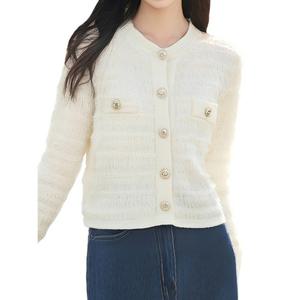 [예쎄][예쎄] 반짝 단가라 크롭 니트 가디건  S4WCD016A