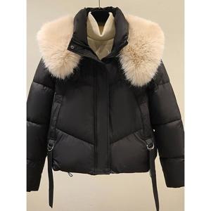 [예쎄][예쎄] 밑단 스트링 탈부착 퍼 숏패딩  S4WJP040A