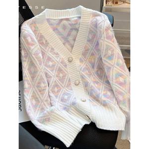 [예쎄][예쎄] 파스텔 브이넥 니트 가디건  S3WKN052A