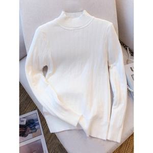 [예쎄][예쎄] 하이넥 골지 솔리드 기모 니트  S3WKN042A