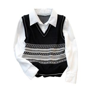 [예쎄][예쎄] 니트 레이어드 긴팔 셔츠  S3WKN024A