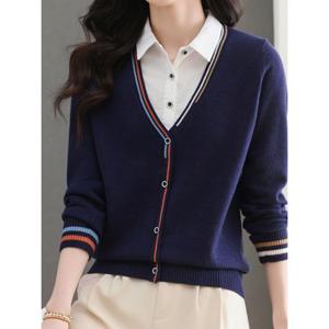 [카라]KARRA 스트라이프컬러라인니트_A5W0518