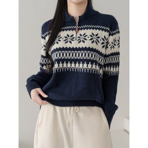 [카라]KARRA 스노우하프집업니트_A5W0538