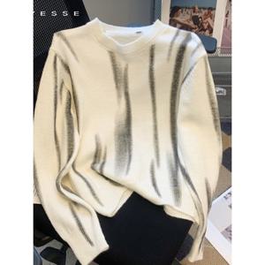 [예쎄][예쎄] 나염 프린팅 니트 티셔츠  S3WKN001A