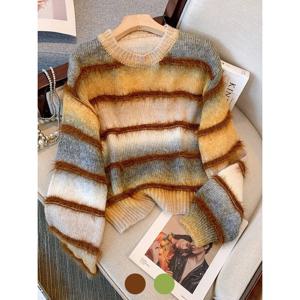 [예쎄][예쎄] 그라데이션 수술 니트 티셔츠  S3WKN006A