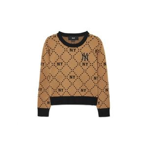 M MLB키즈긴팔티 NQK 7FKPMD334-50BGS 다이아 모노그램 풀오버