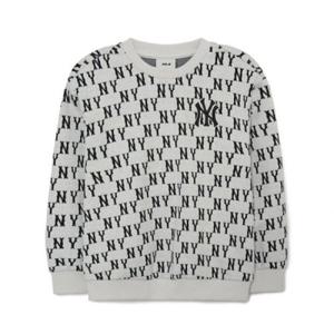 M MLB키즈긴팔티 NQK 7AMTM0131-50IVS 클래식 모노그램 맨투맨 NY