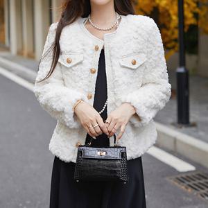 [올리비에스클로젯]푸들 퍼 누빔안감 자켓_O2512JK608D