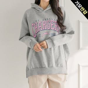 [올리비에스클로젯]레터링 오버핏 기모 후드티_O2512TS202D