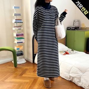 [올리비에스클로젯]기모 단가라 폴라 오버핏 원피스_O2512OP062D