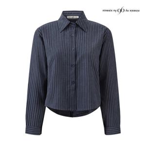 나인식스뉴욕  피치기모 스트라이프 숏 셔츠 (NPCSH001M0)