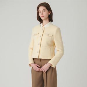 [샤틴]라운드 넥 싱글 자켓/S244S102