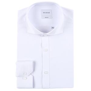 [예작(셔츠)]예작셔츠 긴팔 슬림핏 와이드카라 화이트 스판 셔츠남방YJ4FBS167WH