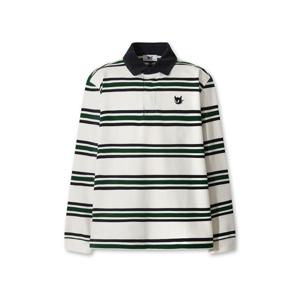 [왁]왁 맨 와키 스트라이프 패턴 폴로 WMTBW25706GRD