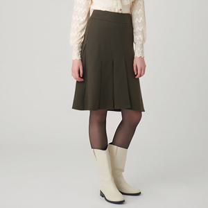 [샤틴]언밸런스 턱주름 스커트/S244S351