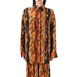 발렌시아가 블라우스 셔츠 814121 TRLD52135 BROWN