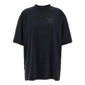 발렌시아가 반팔 티셔츠 764235 TSVD51041 BLACK