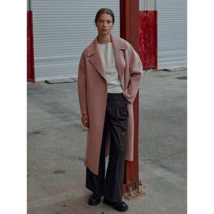 [온앤온]온앤온 와이드 카라 핸드메이드 울 코트 MW3WHB09