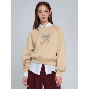 [레코브](레코브) 기모 리본 나그랑 맨투맨(LG41D1LT002X)