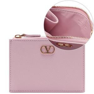 [발렌티노]25FW 여성 브이로고 시그니처 지퍼 카드지갑 (7W2P0AK