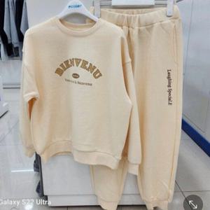 [에꼴리에]노기모 레터링 맨투맨셋업23d07830785